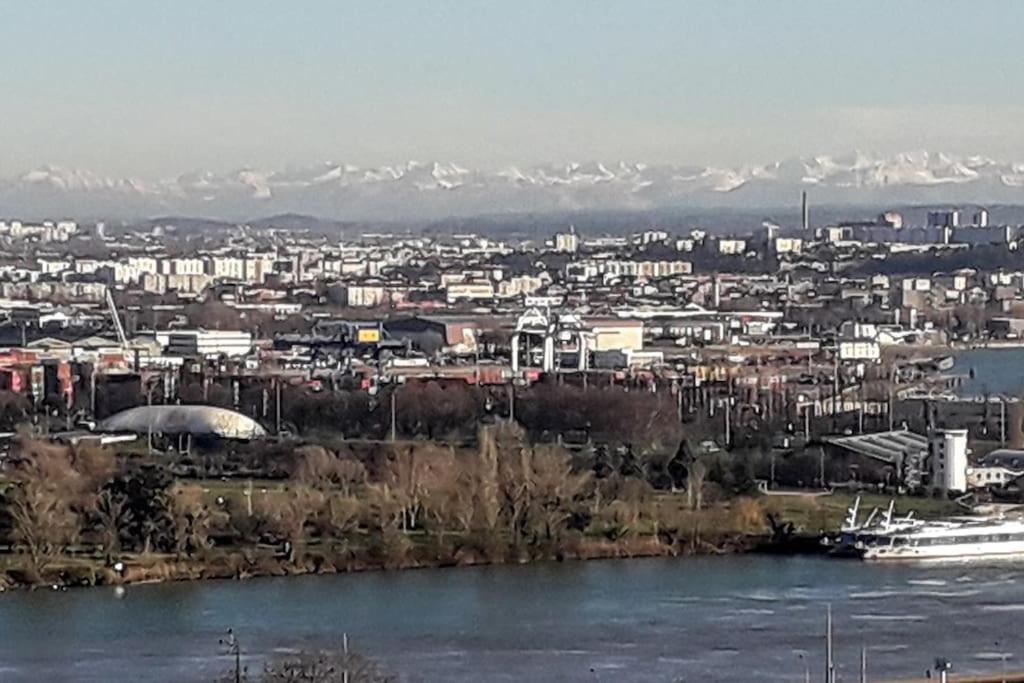 T4/5 Avec Vue Sur Les Alpes A 5 Minutes De Lyon Daire La Mulatiere Dış mekan fotoğraf